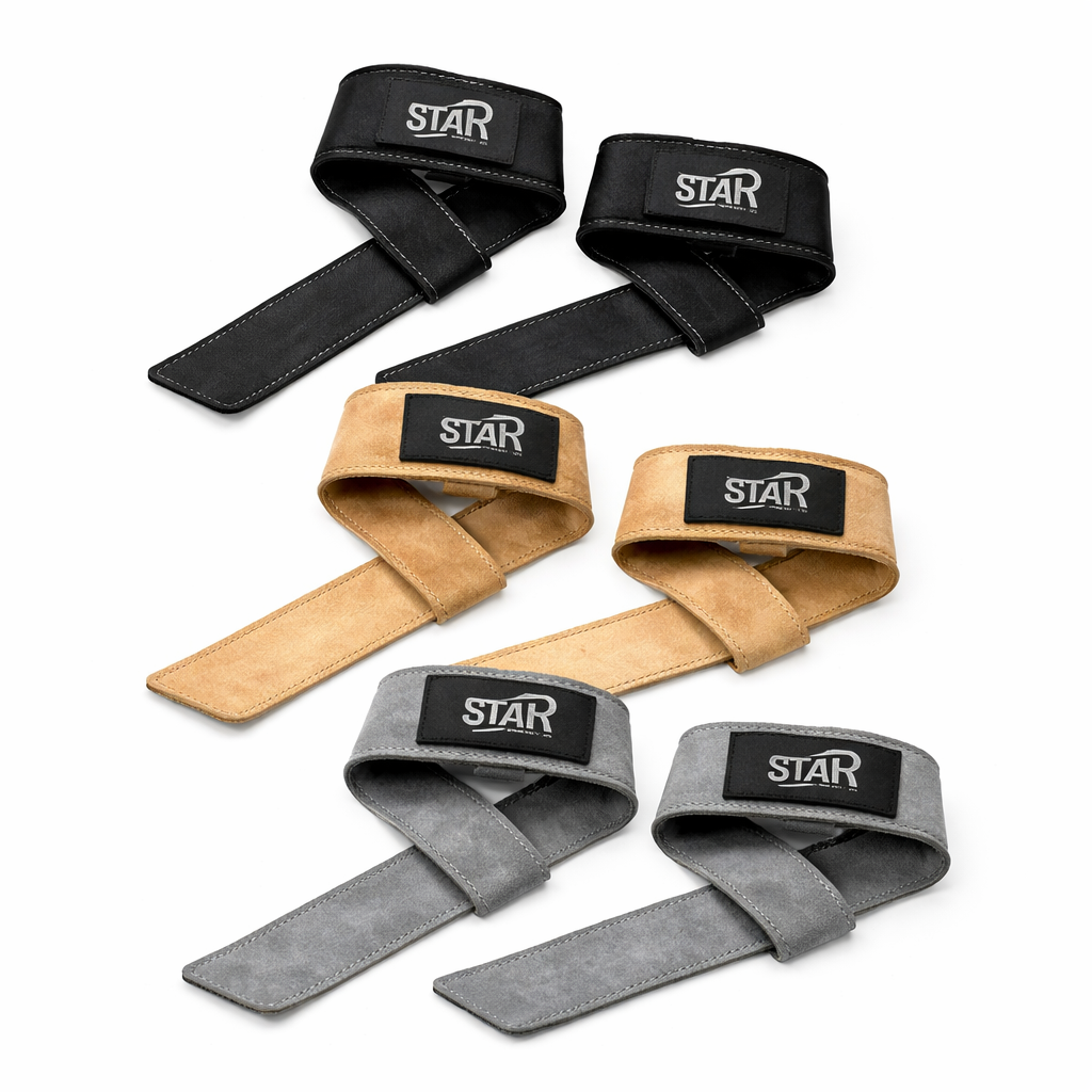 Padded Lifting Straps Black